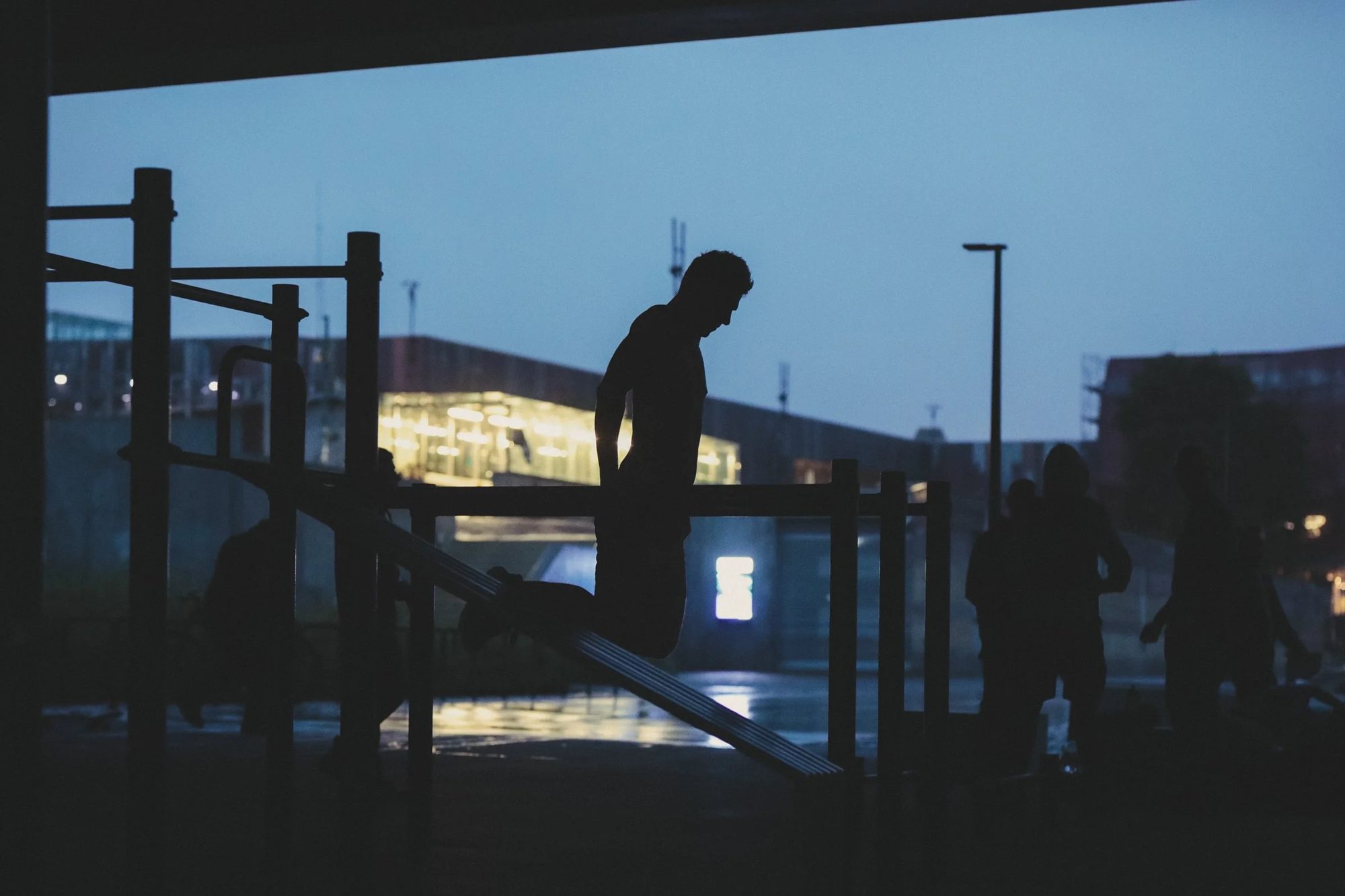 Homokomando training session under Świętokrzyski Bridge, Warsaw, 2020