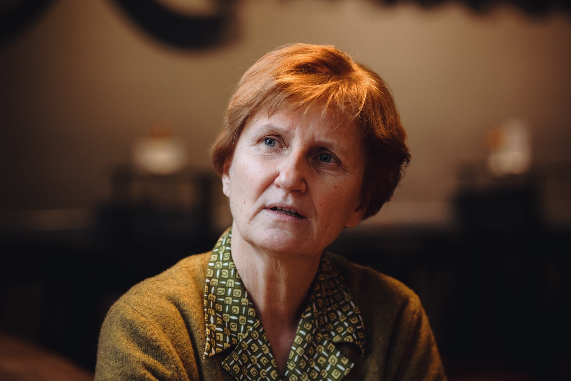 Librettist Minna Lindgren during rehearsals for Zaubermelodika at Komische Oper Berlin, 2021