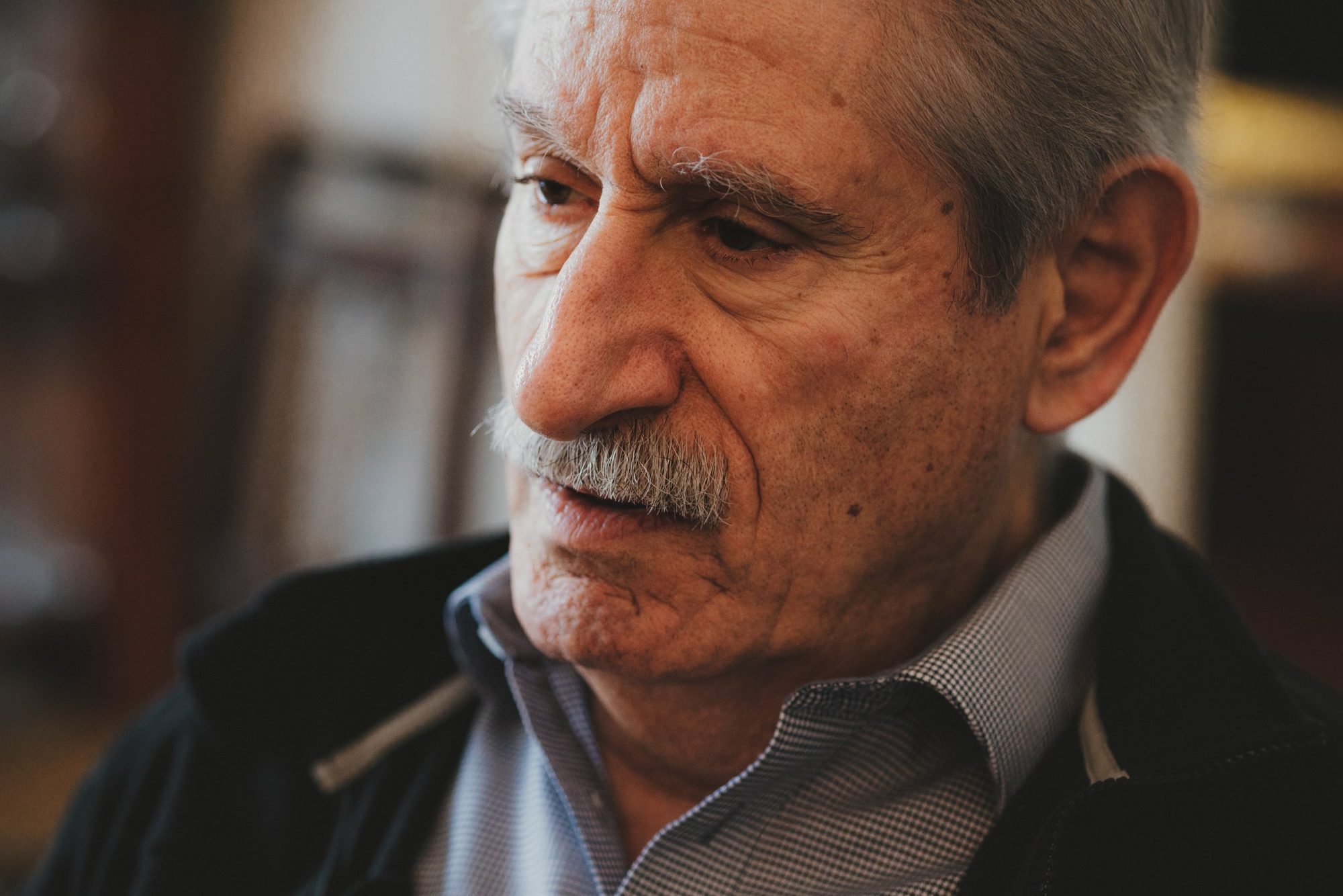 Islam scholar Ralph Ghadban at his home in Berlin, 2022